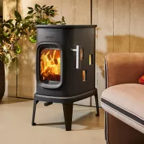 Po&ecirc;le &agrave; bois Saga 107 7kW fonte Noir - DOVRE R&eacute;f. SAGA107/B