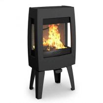 Poêle à bois Sense 9kW fonte laquée Noire - DOVRE Réf. SENSE303