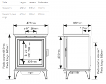 Poêle à bois Sheraton 5 5kW - STOVAX Réf. SH-5W-E
