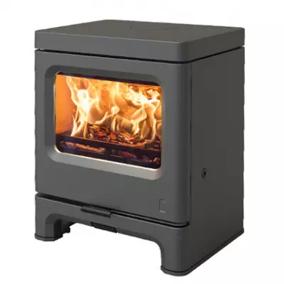 Po�le � bois Skye 5 5kW sur socle bas - CHARNWOOD R�f. 009/SKYE05LS