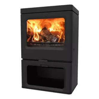 Po�le � bois SKYE 7kW sur b�cher - CHARNWOOD R�f. 009/SKYE07SS