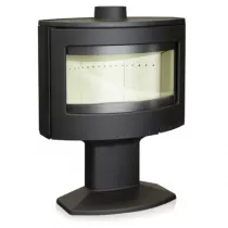 Poêle à bois Tarbes 6kW fonte Anthracite - LACUNZA Réf. 3000000132692