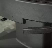 Poêle à bois Tarbes 6kW fonte Anthracite - LACUNZA Réf. 3000000132692