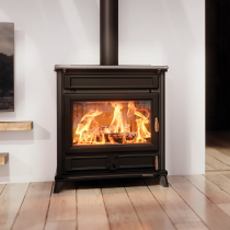 Poêle à bois Thermorossi Agorà 12.3kW Noir mat