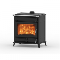 Poêle à bois Thermorossi Agorà 12.3kW Noir mat