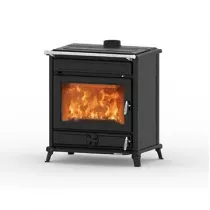 Po&ecirc;le &agrave; bois Thermorossi Agor&agrave; 12.3kW Noir mat