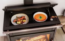 Po&ecirc;le &agrave; bois Thermorossi Agor&agrave; 12.3kW Noir mat