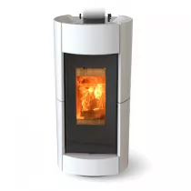 Poêle à bois Thermorossi Chic Evo Wood 10.1kW Blanc