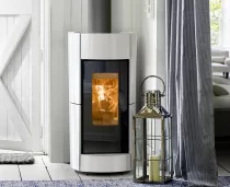 Poêle à bois Thermorossi Chic Evo Wood 10.1kW Blanc
