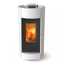 Po&ecirc;le &agrave; bois Thermorossi Chic Evo Wood 10.1kW Blanc