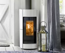 Po&ecirc;le &agrave; bois Thermorossi Chic Evo Wood 10.1kW Blanc