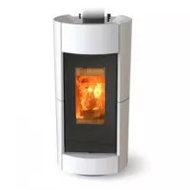 Po&ecirc;le &agrave; bois Thermorossi Chic Evo Wood 10.1kW Blanc