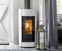 Po&ecirc;le &agrave; bois Thermorossi Chic Evo Wood 10.1kW Blanc