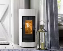 Po&ecirc;le &agrave; bois Thermorossi Chic Evo Wood 10.1kW Blanc