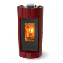 Po&ecirc;le &agrave; bois Thermorossi Chic Evo Wood 10.1kW Bordeaux 
