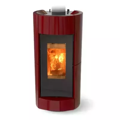 Po�le � bois Thermorossi Chic Evo Wood 10.1kW Bordeaux 