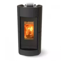 Po&ecirc;le &agrave; bois Thermorossi Chic Evo Wood 10.1kW Noir mat