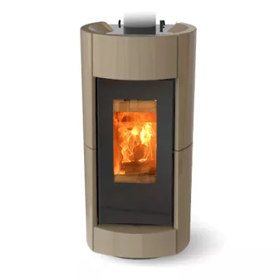 Po�le � bois Thermorossi Chic Evo Wood 10.1kW Taupe