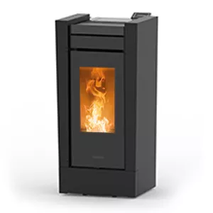 Po�le � bois Thermorossi Creo Evo Wood 10.1kW Noir mat