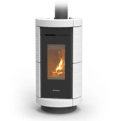 Po�le � bois Thermorossi Dorica Evo Wood Maiolica 10.1kW Gris