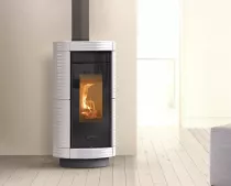 Poêle à bois Thermorossi Dorica Evo Wood Maiolica 10.1kW Gris