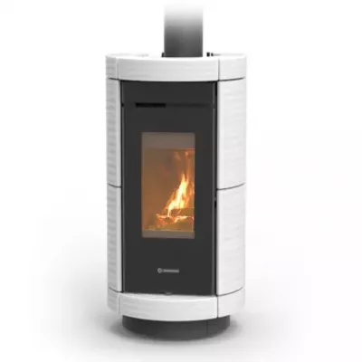 Po�le � bois Thermorossi Dorica Evo Wood Maiolica 10.1kW Gris