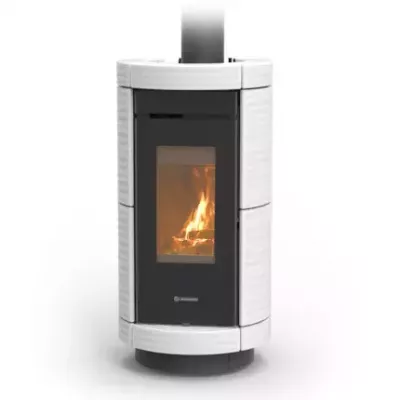 Po�le � bois Thermorossi Dorica Evo Wood Maiolica 10.1kW Gris