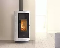 Po&ecirc;le &agrave; bois Thermorossi Dorica Evo Wood Maiolica 10.1kW Gris