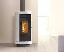 Po&ecirc;le &agrave; bois Thermorossi Dorica Evo Wood Maiolica 10.1kW Gris
