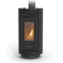 Po&ecirc;le &agrave; bois Thermorossi Dorica Evo Wood Maiolica 10.1kW Noir