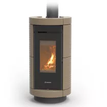 Poêle à bois Thermorossi Dorica Evo Wood Maiolica 10.1kW Taupe