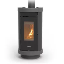 Poêle à bois Thermorossi Dorica Evo Wood Metalcolor 10.1kW Gris