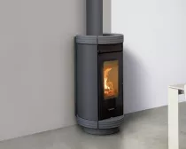 Poêle à bois Thermorossi Dorica Evo Wood Metalcolor 10.1kW Gris