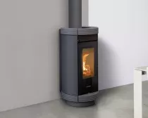 Po&ecirc;le &agrave; bois Thermorossi Dorica Evo Wood Metalcolor 10.1kW Gris