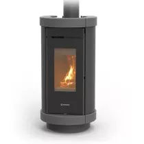 Po&ecirc;le &agrave; bois Thermorossi Dorica Evo Wood Metalcolor 10.1kW Gris