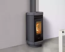 Po&ecirc;le &agrave; bois Thermorossi Dorica Evo Wood Metalcolor 10.1kW Gris