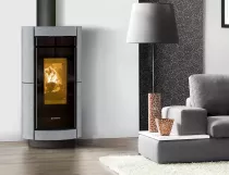 Po&ecirc;le &agrave; bois Thermorossi Dorica Evo Wood Metalcolor 10.1kW Pierre Ollaire