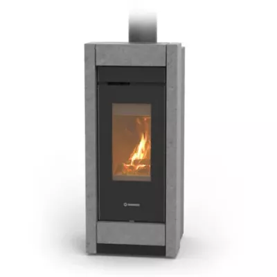 Po�le � bois Thermorossi Essenza Evo Wood Stone 10.1kW pierre Ollaire