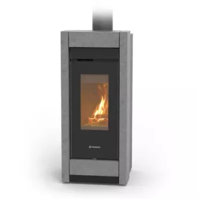 Po�le � bois Thermorossi Essenza Evo Wood Stone 10.1kW pierre Ollaire