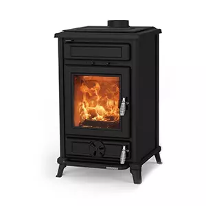 Po�le � bois Thermorossi Filo10.8kW Noir mat