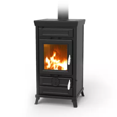 Po�le � bois Thermorossi Ilaria Evo Easy 10.8kW Noir mat