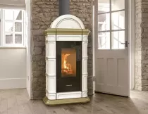 Poêle à bois Thermorossi Lienz Evo Wood Maiolica 10.1kW Blanc