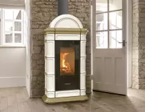 Po&ecirc;le &agrave; bois Thermorossi Lienz Evo Wood Maiolica 10.1kW Blanc