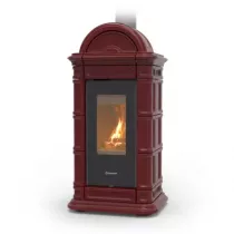 Po&ecirc;le &agrave; bois Thermorossi Lienz Evo Wood Maiolica 10.1kW Bordeaux