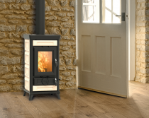 Poêle à bois Thermorossi Sofia Evo Maiolica 8.3kW Beige 