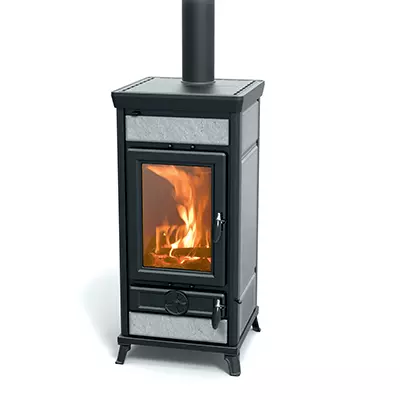 Po�le � bois Thermorossi Vittoria Evo Stone 13.2kW pierre Ollaire