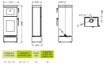 Po&ecirc;le &agrave; bois Thermorossi Zen O 7.7kW Noir mat avec four