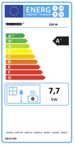 Poêle à bois Thermorossi Zen W 7.7kW Noir mat