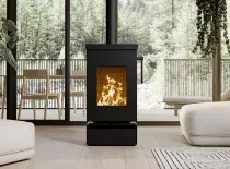 Po&ecirc;le &agrave; bois Thermorossi Zen W 7.7kW Noir mat