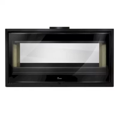 Po�le � bois Verona 1000 17kW acier Anthracite - LACUNZA R�f. 3000001336075
